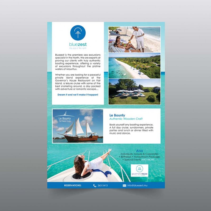 Bluezest Package Flyer